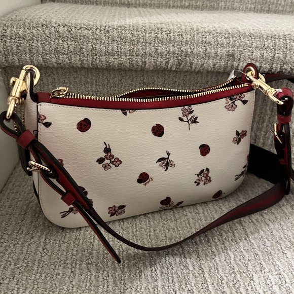 Coach Jes Baguette With Ladybug Floral Print  C7973 - Picture 3 of 9